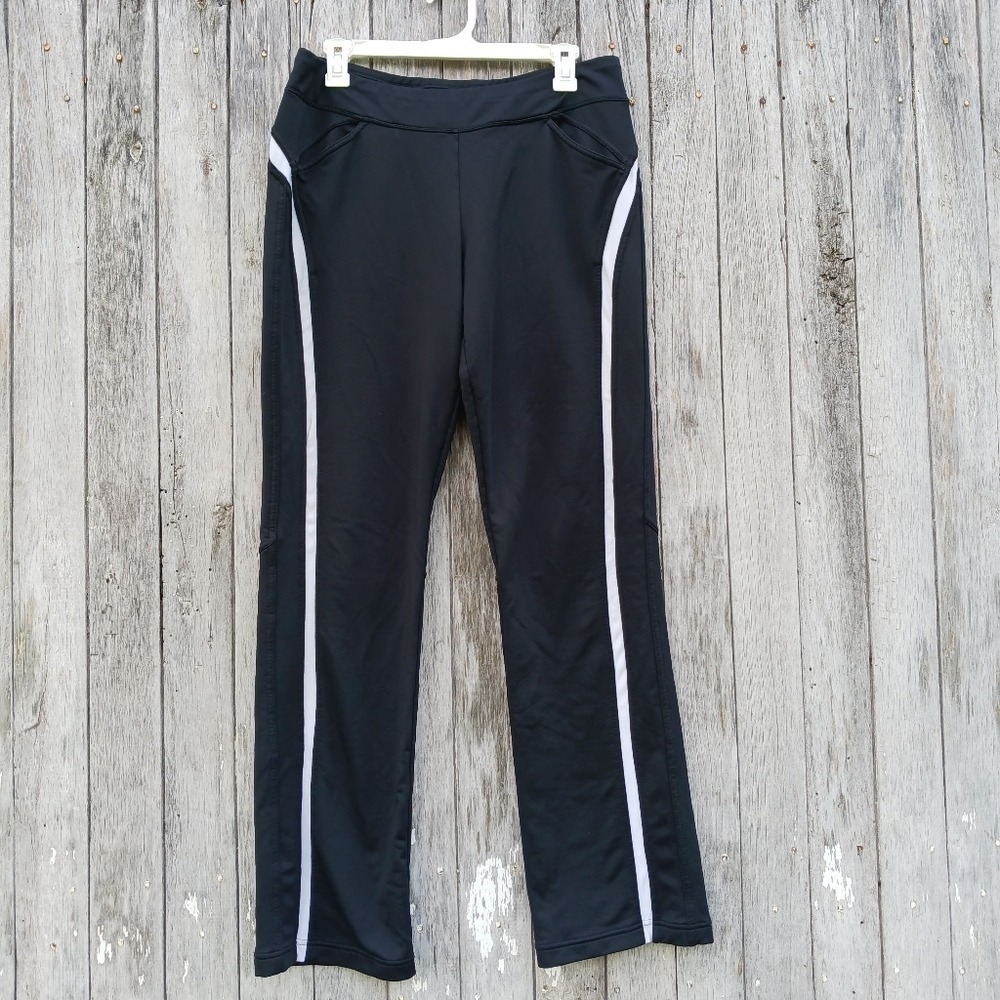 Nike Pull On Pants Womens Sz M (8 10)Black Fit Dry Vtg Sweatpants Athletic Y2K